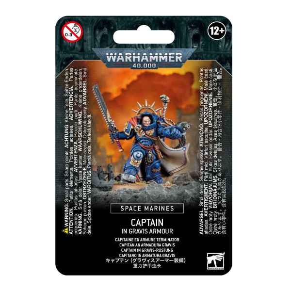 Space Marines: Captain In Gravis-rüstung